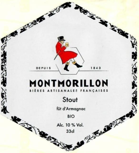 Stout Fût D'Armagnac 10.0%, Bières De Montmorillon, France