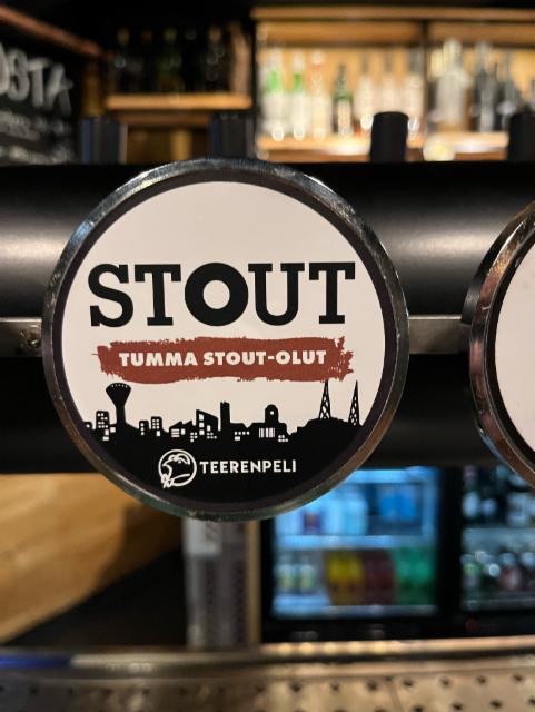 Stout tumma stout-olut 6.0%, Teerenpeli Panimo & Tislaamo, Finland