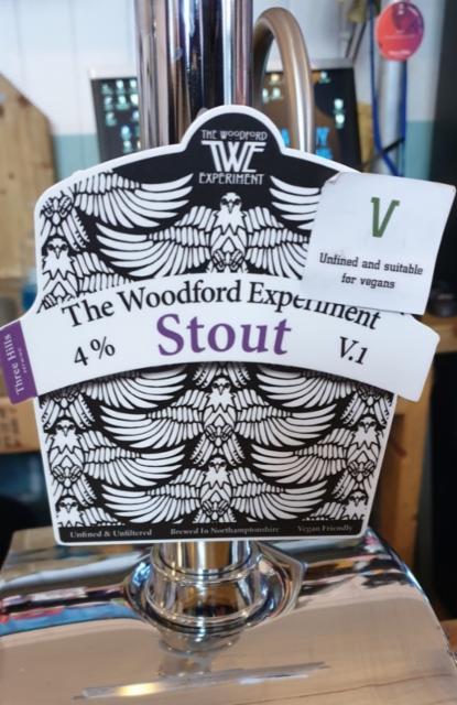 Stout v.1 4.0%, The Woodford Experiment, England