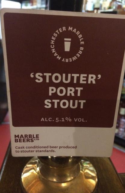 'Stouter'Port Stout 5.1%, Marble Beers, England