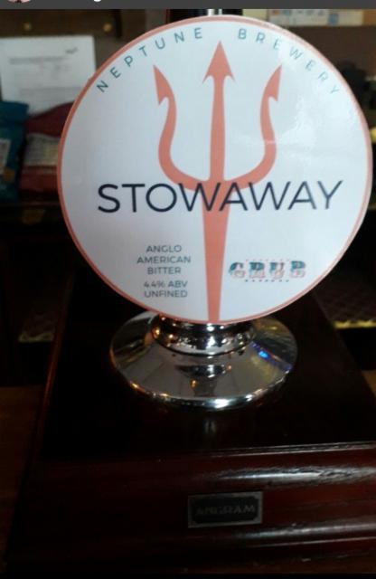 Stowaway 4.4%, Neptune Brewery Limited, England