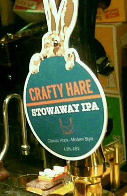 Stowaway IPA 4.9%, Crafty Hare, England
