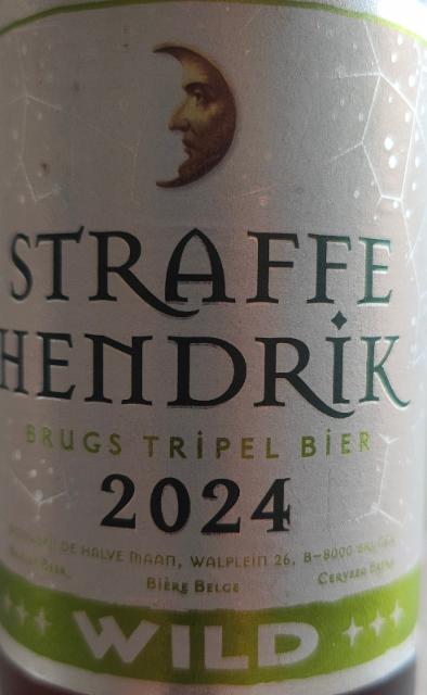 Straffe Hendrik Brugs Tripel Wild (2024) 10.0%, Brouwerij De Halve Maan, Belgium