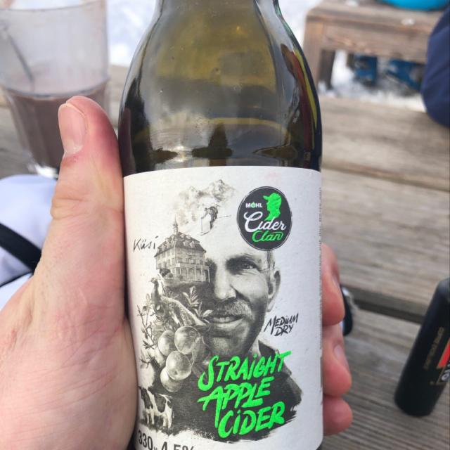 Straight Apple Cider 4.5%, Mosterei Möhl, Switzerland