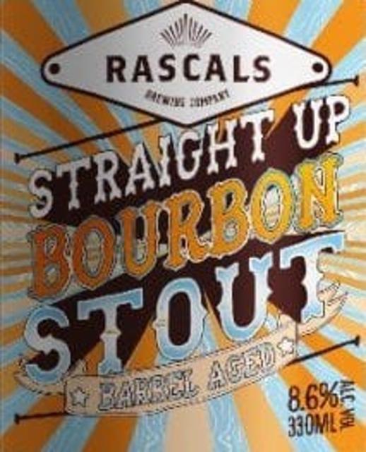 Straight Up Bourbon Stout 8.6%, Rascals Brewing, Ireland