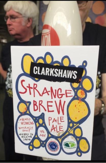 Strange Brew Pale Ale 4.0%, Clarkshaws Brewery, England