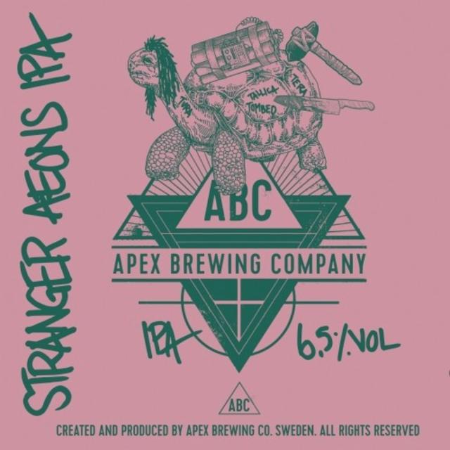 Stranger Aeons IPA 6.5%, Apex Brewing Company, Sweden
