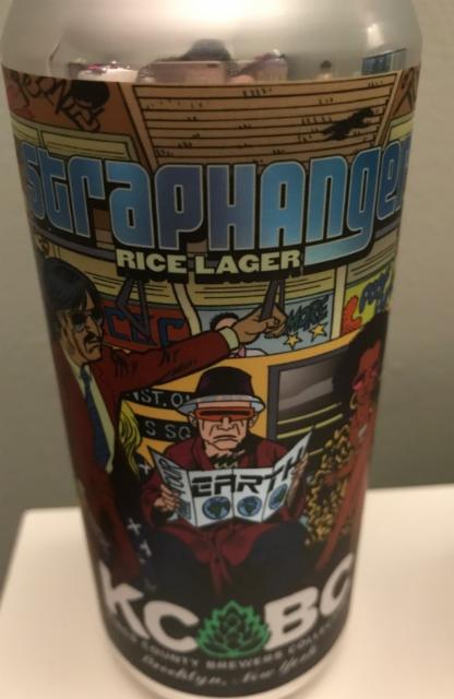 Straphanger Rice Lager 4.9%, Kings County Brewers Collective KCBC, United States