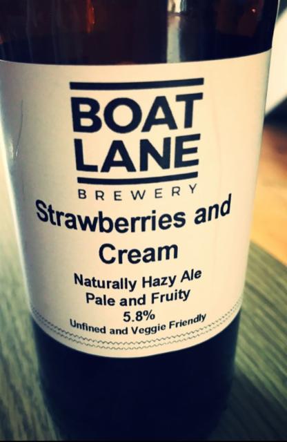 Strawberries and Cream 5.8%, Boat Lane Brewery Ltd, England