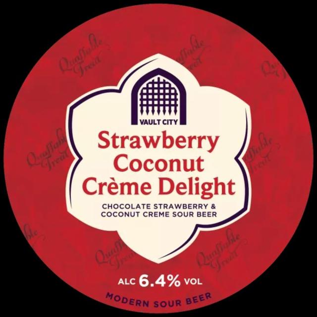 Strawberry coconut creme delight 6.4%, Vault City Brewing, Scotland