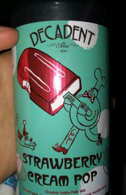 Strawberry Cream Pop 8.6%, Decadent Ales, United States