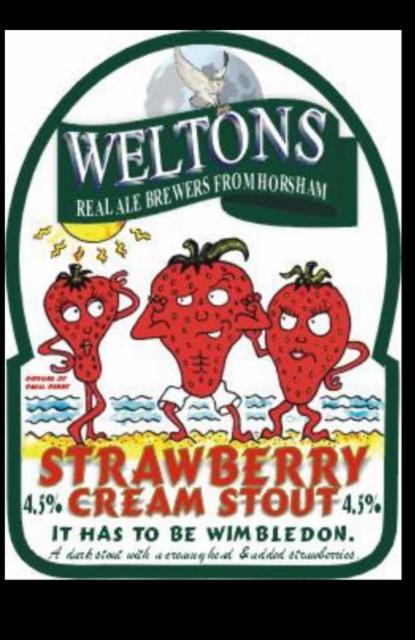 Strawberry Cream Stout 4.5%, Weltons Brewery Ltd, England