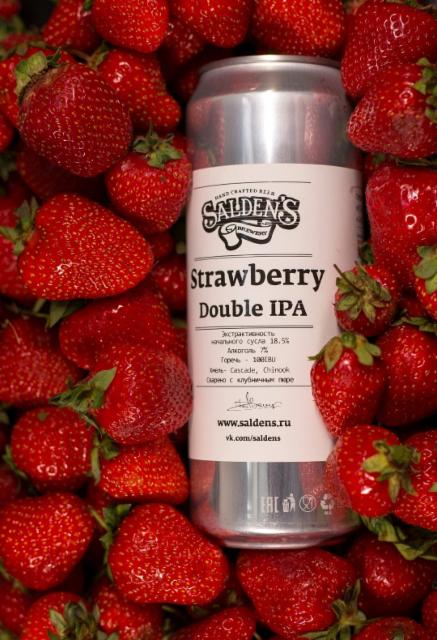 Strawberry Double IPA 7.0%, Salden's Brewery, Russia