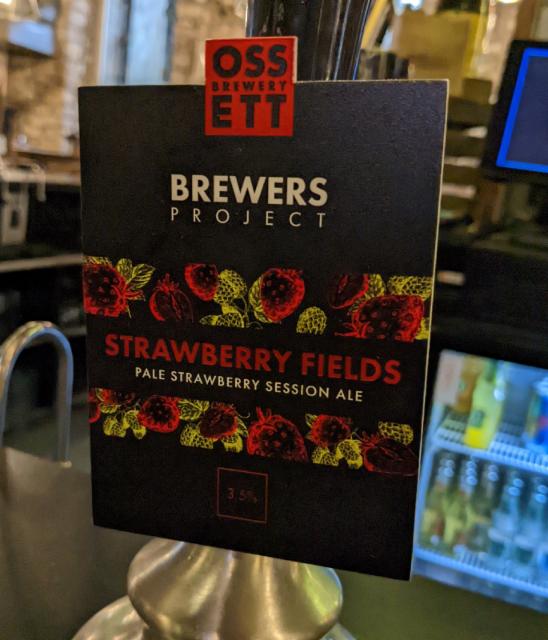 strawberry fields 5.0%, Ossett Brewery, England