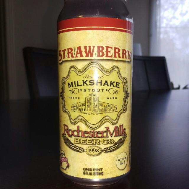 Strawberry Milkshake Stout 5.2%, Rochester Mills Beer Company, United States