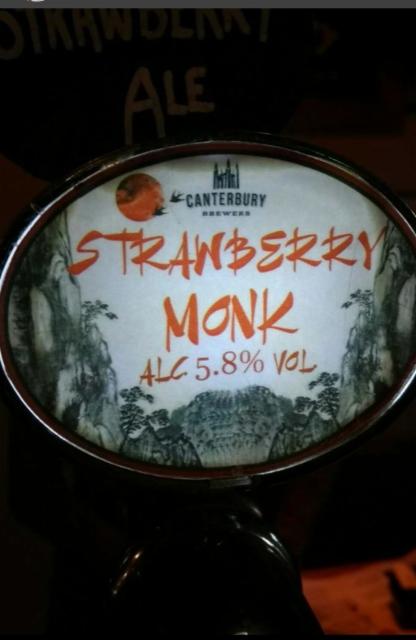 Strawberry Monk 5.8%, Canterbury Brewers, England