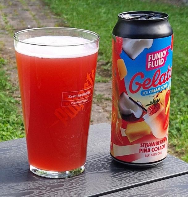 Gelato: Strawberry Piña Colada 5.5%, Funky Fluid, Poland