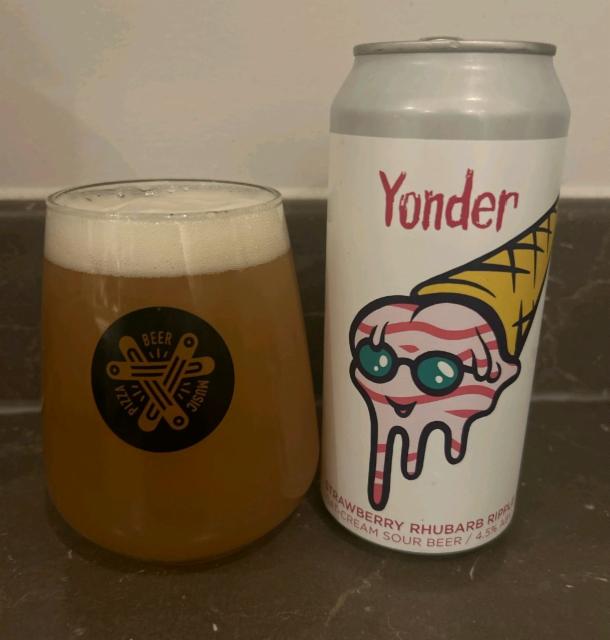 Strawberry Rhubarb Ripple 4.5%, Yonder Brewing, England