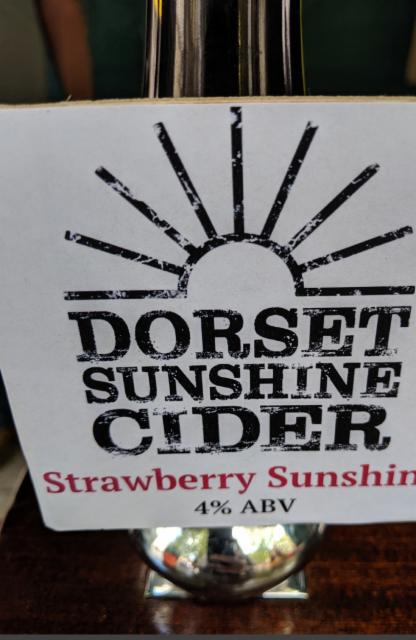 Strawberry Sunshine 4.0%, Dorset Sunshine Cider, England
