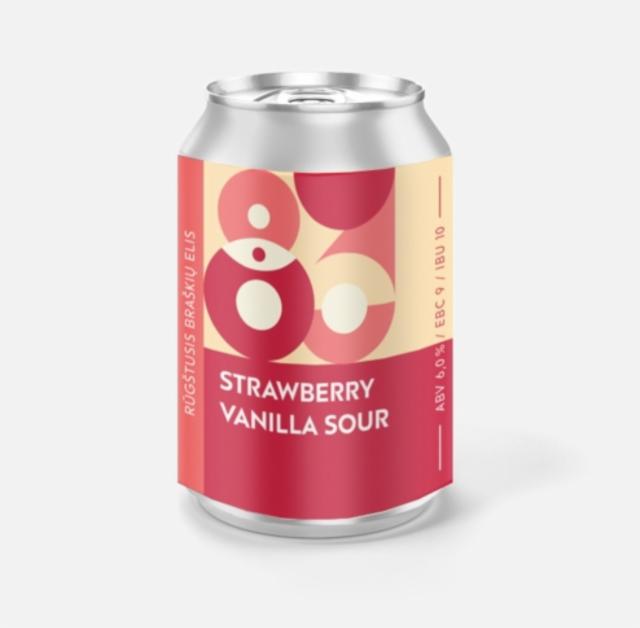 Strawberry Vanilla Sour 6.0%, Sakiškės Brewery / Sakiškių Alus, Lithuania