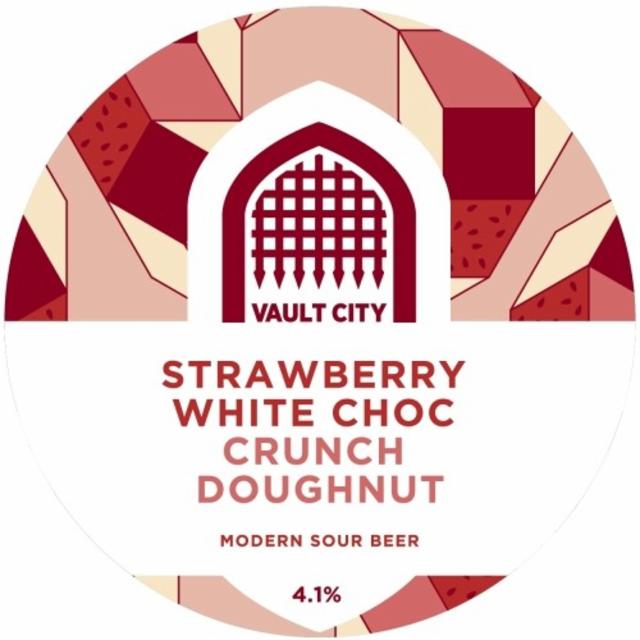 Strawberry White Choc Crunch Doughnut 4.1%, Vault City Brewing, Scotland