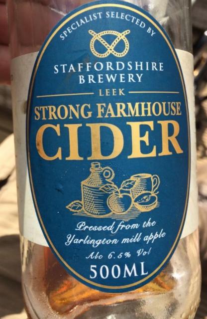 Strong Farmhouse Cider 6.5%, Staffordshire Brewery, England