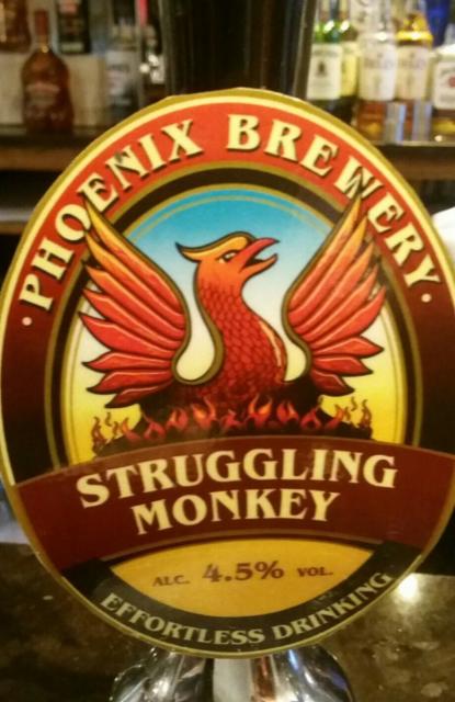 Struggling Monkey 4.5%, Phoenix Brewery, England