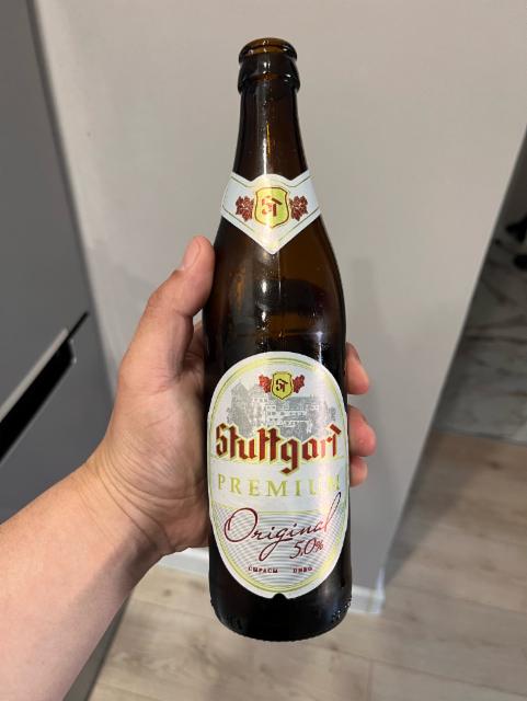 Stuttgart Premium 5.0%, Shymkentsky Pivovarenny Zavod/ Шымкентский пивоваренный завод, Kazakhstan
