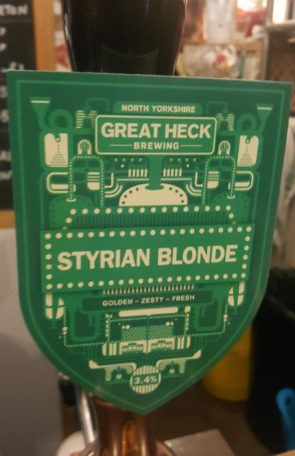 Styrian Blonde 3.4%, Great Heck Brewery, England