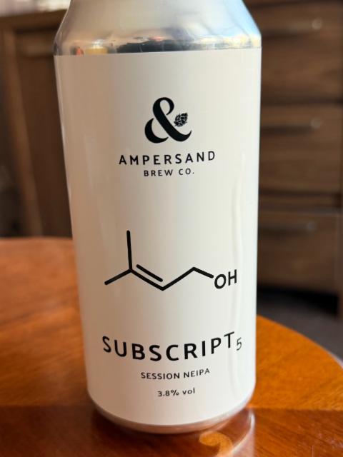 Subscript₅ 3.8%, Ampersand Brew Co, England