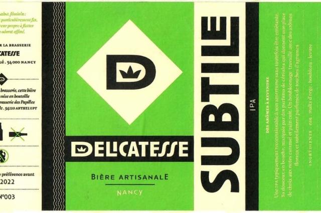 Subtile 5.4%, Brasserie La Délicatesse [Closed], France