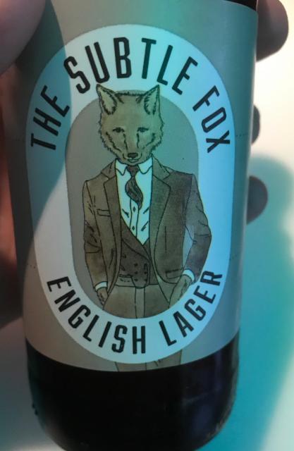 Subtle Fox Lager 4.0%, Freedom Brewery, England