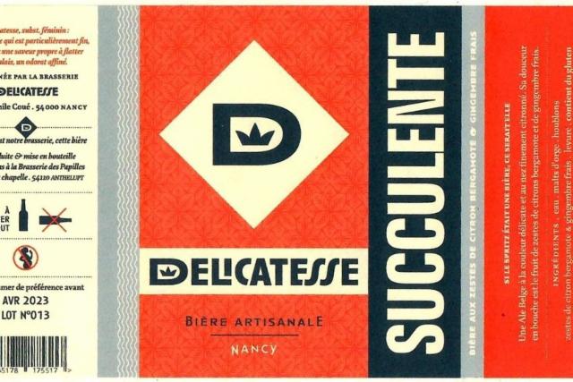 Succulente 5.0%, Brasserie La Délicatesse [Closed], France