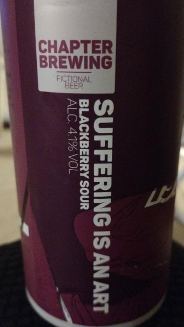 suffering is an art blackberry 4.1%, Chapter Brewing Company Limited, England