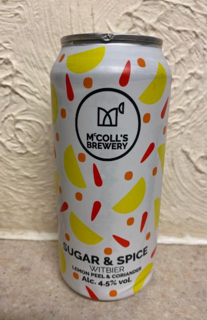 Sugar & Spice 4.5%, McColl's Brewery, England