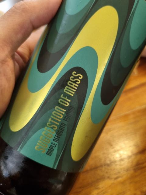 Suggestion of mass aged in maple bourbon barrels: affogato edition 11.0%, Modern Times Beer, United States