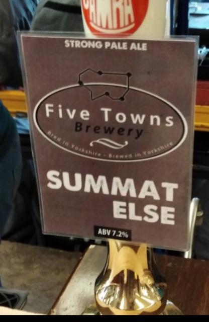 Summat Else 7.2%, Five Towns Brewery, England