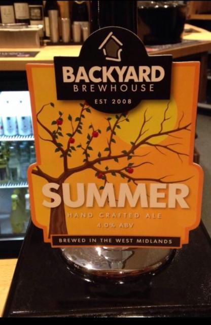 Summer 4.0%, Backyard Brewhouse, England
