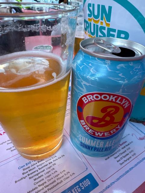 Summer Ale sunny Pale Ale 5.0%, Brooklyn Brewery, United States