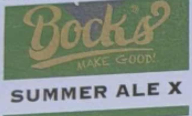 Summer Ale X = Monroe 4.5%, Bock's Corner Brewery, Finland