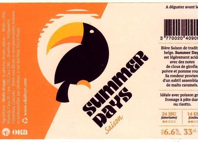 Summer Days 6.6%, Brasserie Okabeer, France