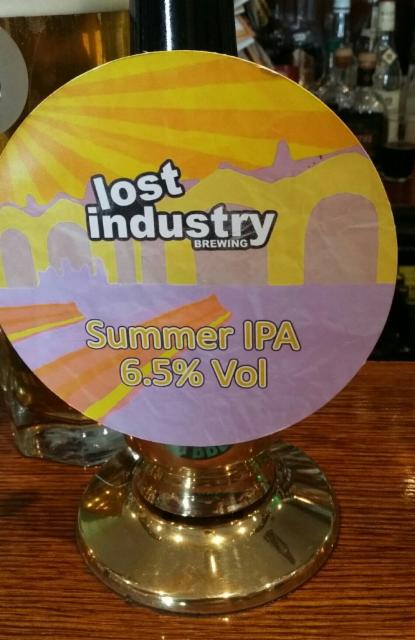 Summer IPA 6.5%, Lost Industry Brewing, England