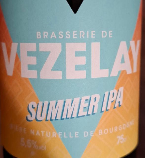summer ipa vezeley 5.5%, Brasserie De Vézelay, France