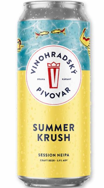 Summer Krush 3.9%, Vinohradský Pivovar, Czech Republic