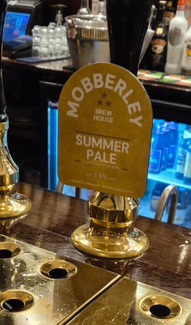 Summer pale 4.0%, The Mobberley Brewhouse, England