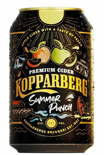 Summer Punch 3.4%, Kopparbergs Bryggeri, Sweden