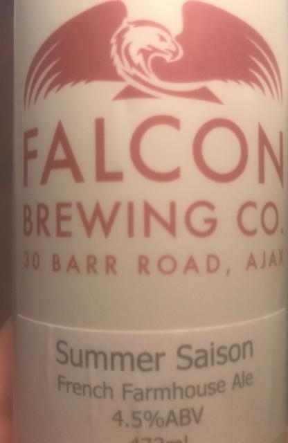 Summer Saison 4.5%, Falcon Brewing Company, Canada
