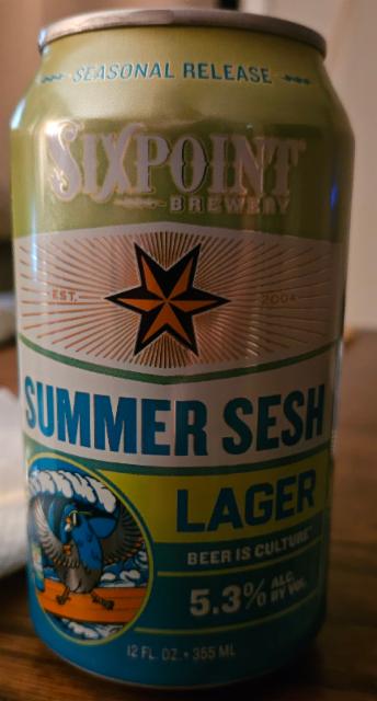 Summer Sesh Lager 5.3%, Sixpoint Brewery, United States