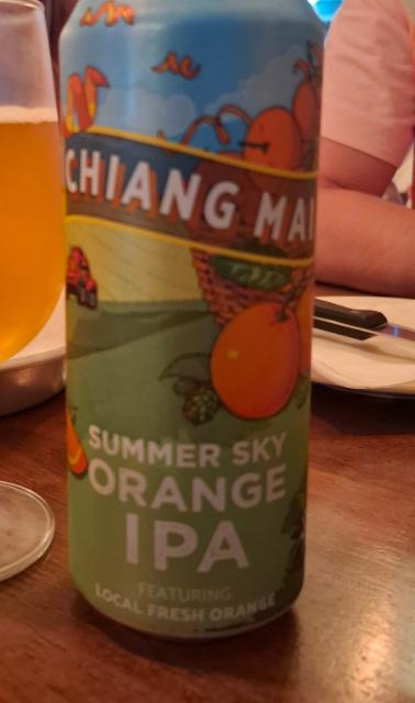 Summer sky orange ipa 6.5%, Chiang Mai Brewery, Thailand