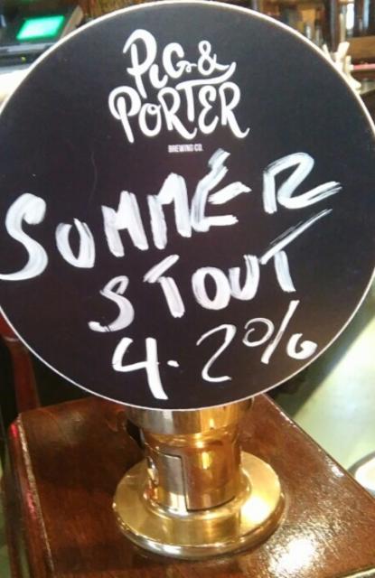 Summer Stout 4.2%, Pig & Porter Brewing Co., England